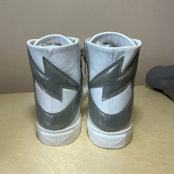 Zadig & Voltaire ZV1747 High Flash High-Top Sneakers size 9 women’s - Picture 4 of 14